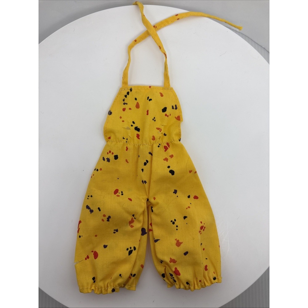 Vintage 1978 Barbie Fashion Collectibles #3686 Yellow Romper Jumper *read